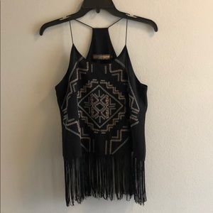 Aztec and Fringe Top